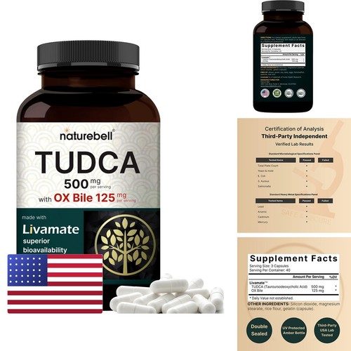 Naturebell tudca 500mg - tudca, with